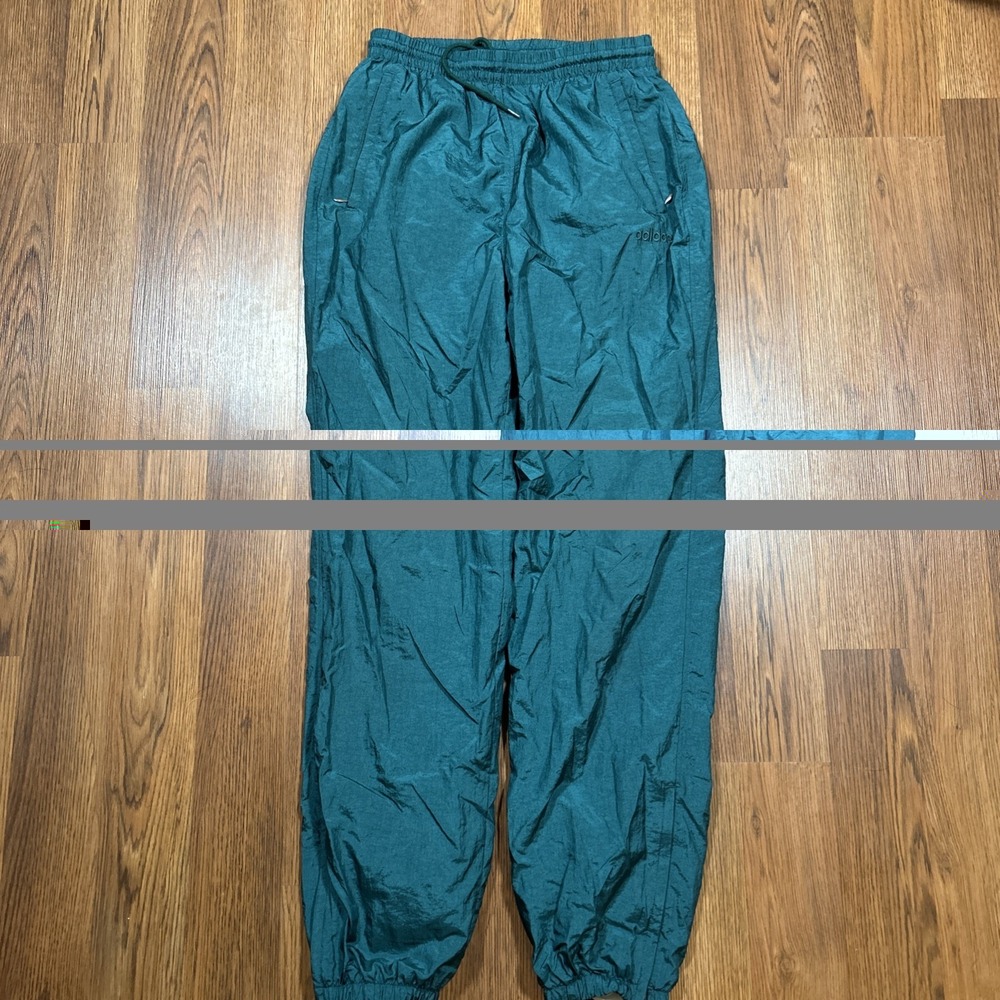 Vintage 80s 90s Green Adidas Winbreaker Pants Men M Athletic Sports Run Jogging